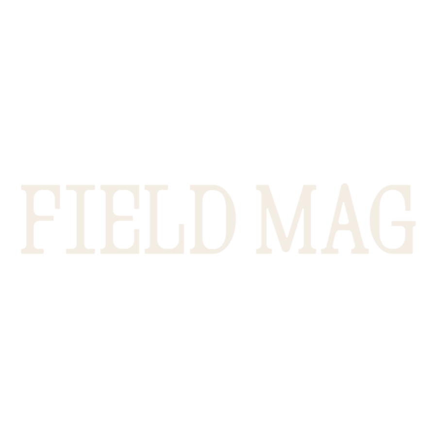 Logo of "FIELD MAG" in bold white text on a black background.
